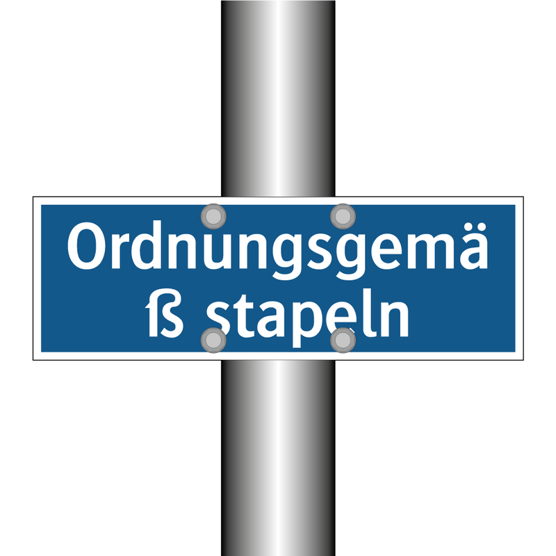 Ordnungsgemäß stapeln