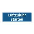 Luftzufuhr starten