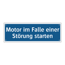 Motor im Falle einer Störung starten