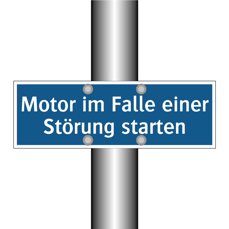 Motor im Falle einer Störung starten