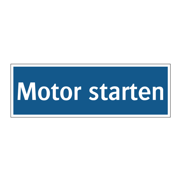 Motor starten