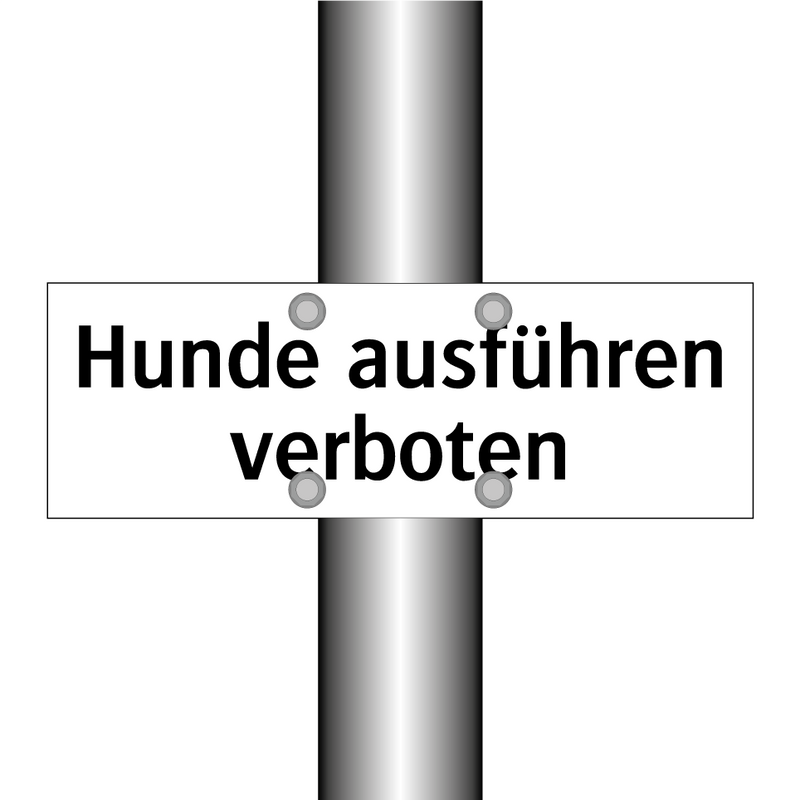 Hunde ausführen verboten
