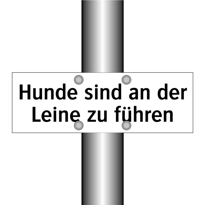 Hunde sind an der Leine zu führen