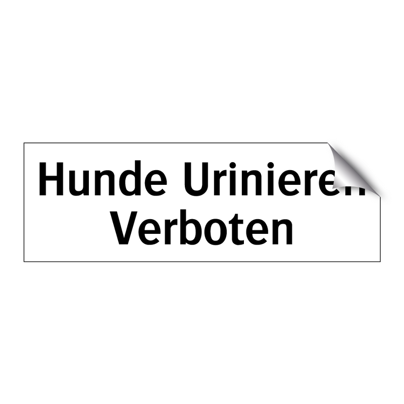 Hunde Urinieren Verboten
