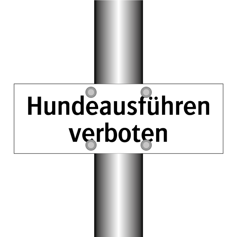 Hundeausführen verboten