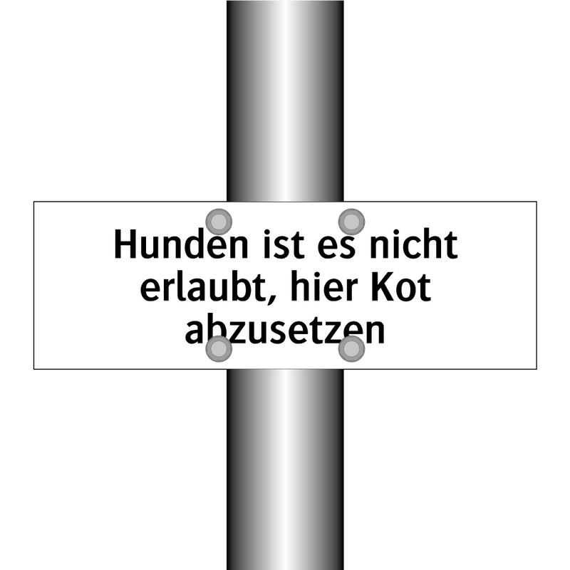 Hunden ist es nicht erlaubt, hier Kot abzusetzen