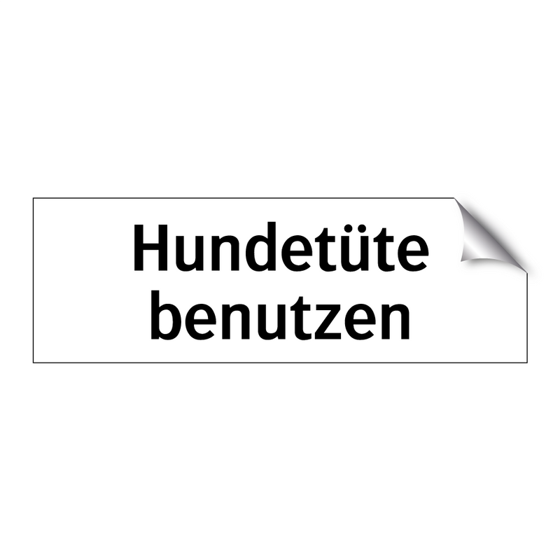 Hundetüte benutzen