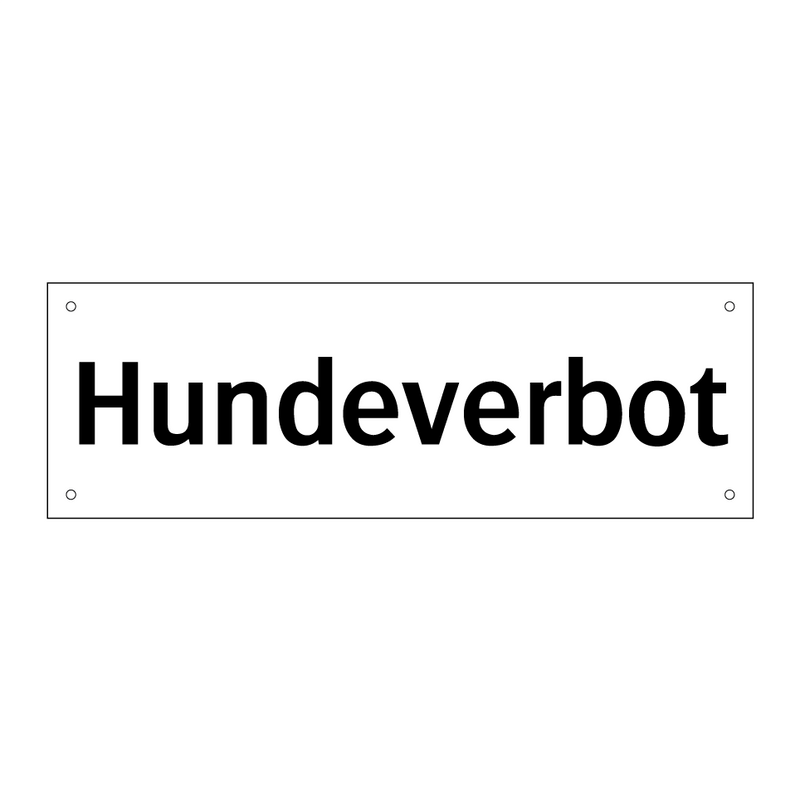 Hundeverbot