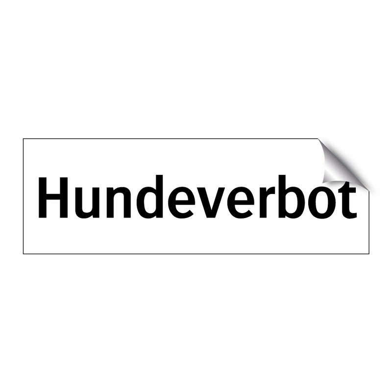 Hundeverbot