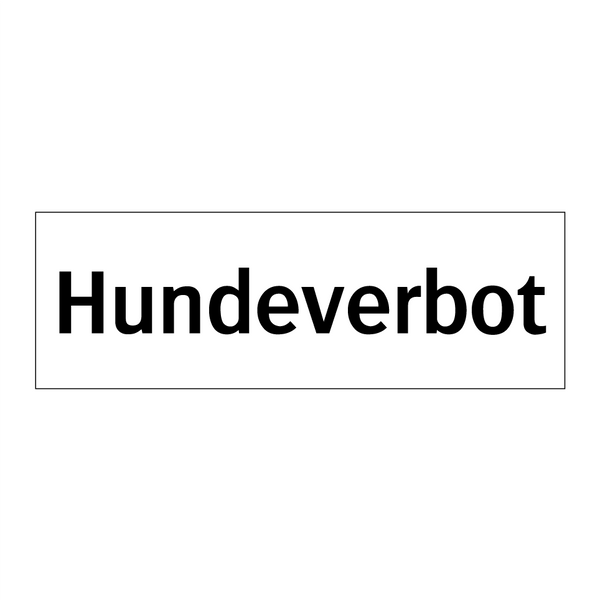 Hundeverbot