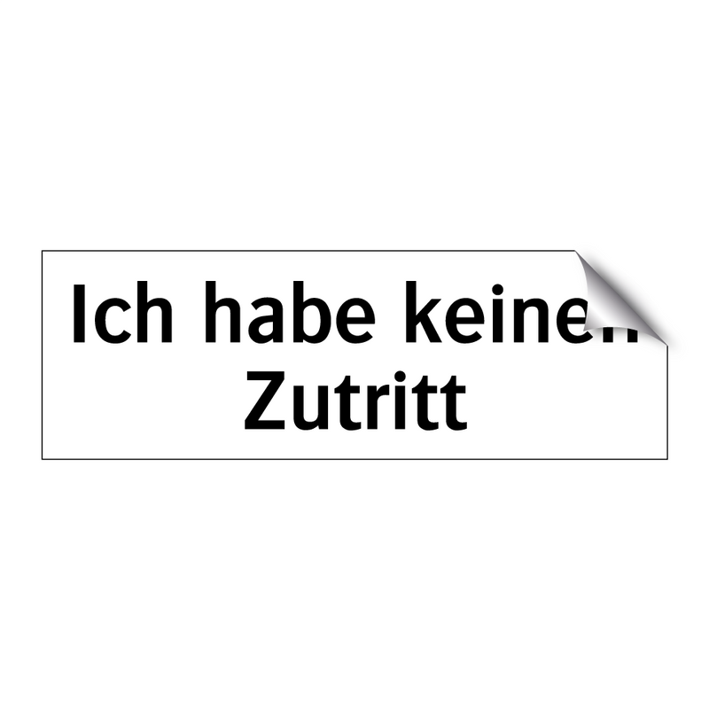 Ich habe keinen Zutritt