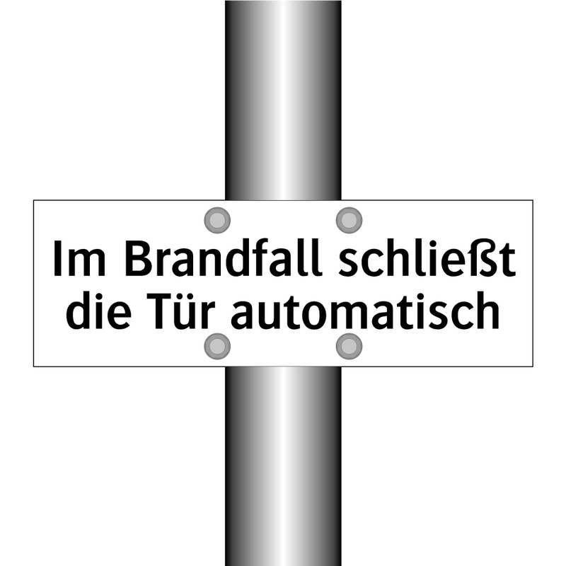 Im Brandfall schließt die Tür automatisch