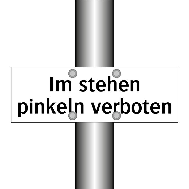 Im stehen pinkeln verboten