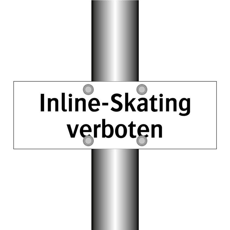 Inline-Skating verboten