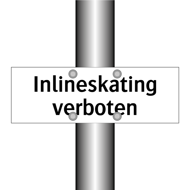 Inlineskating verboten