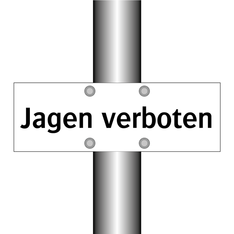 Jagen verboten