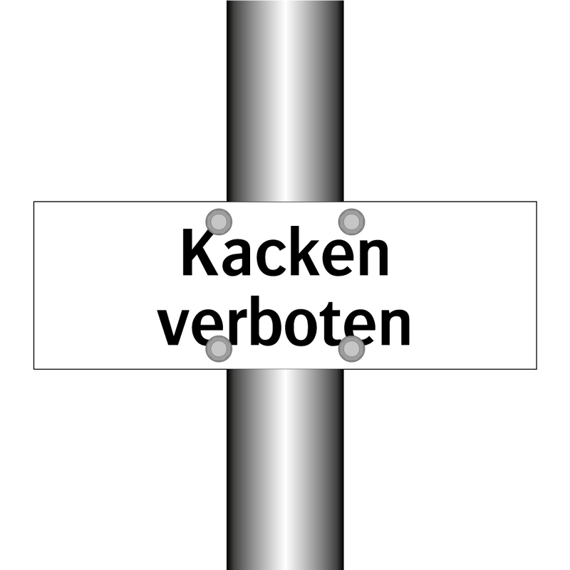 Kacken verboten