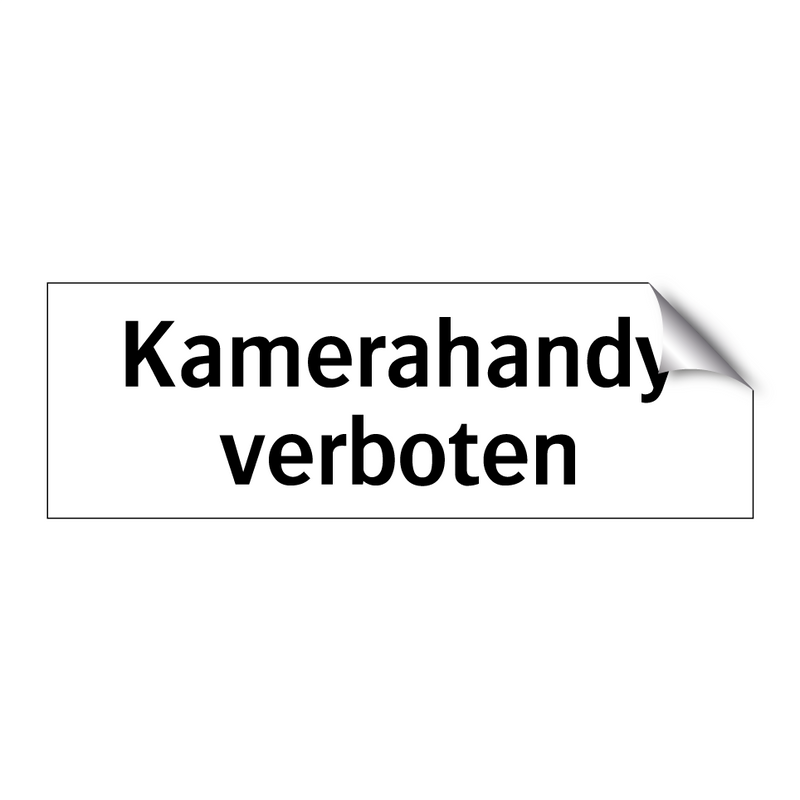 Kamerahandy verboten