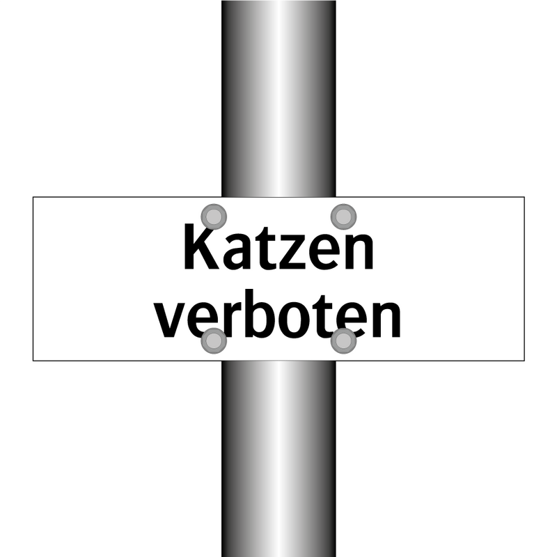 Katzen verboten