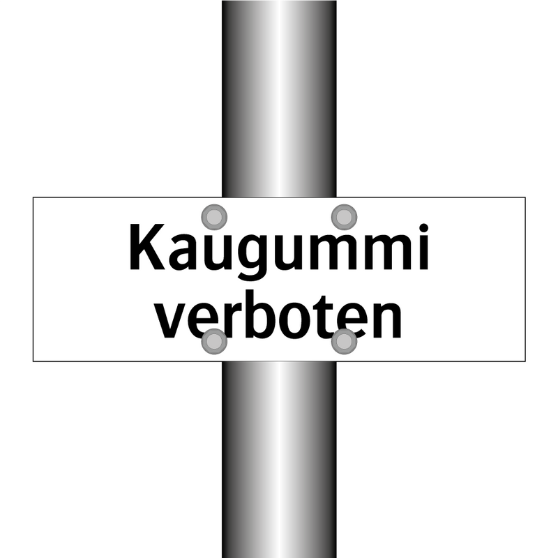 Kaugummi verboten