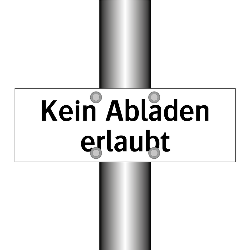 Kein Abladen erlaubt
