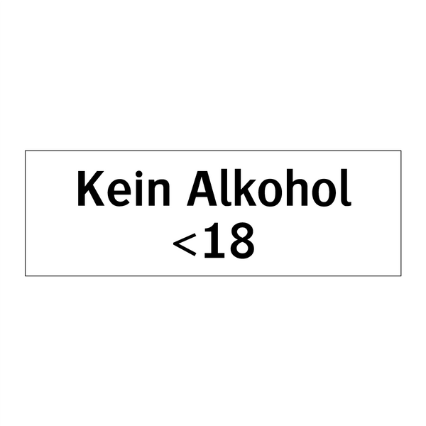 Kein Alkohol <18