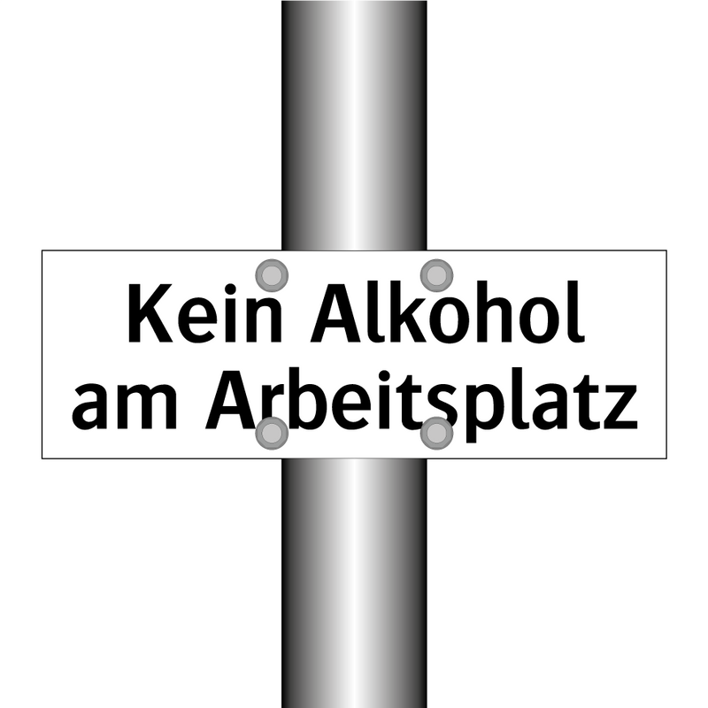 Kein Alkohol am Arbeitsplatz