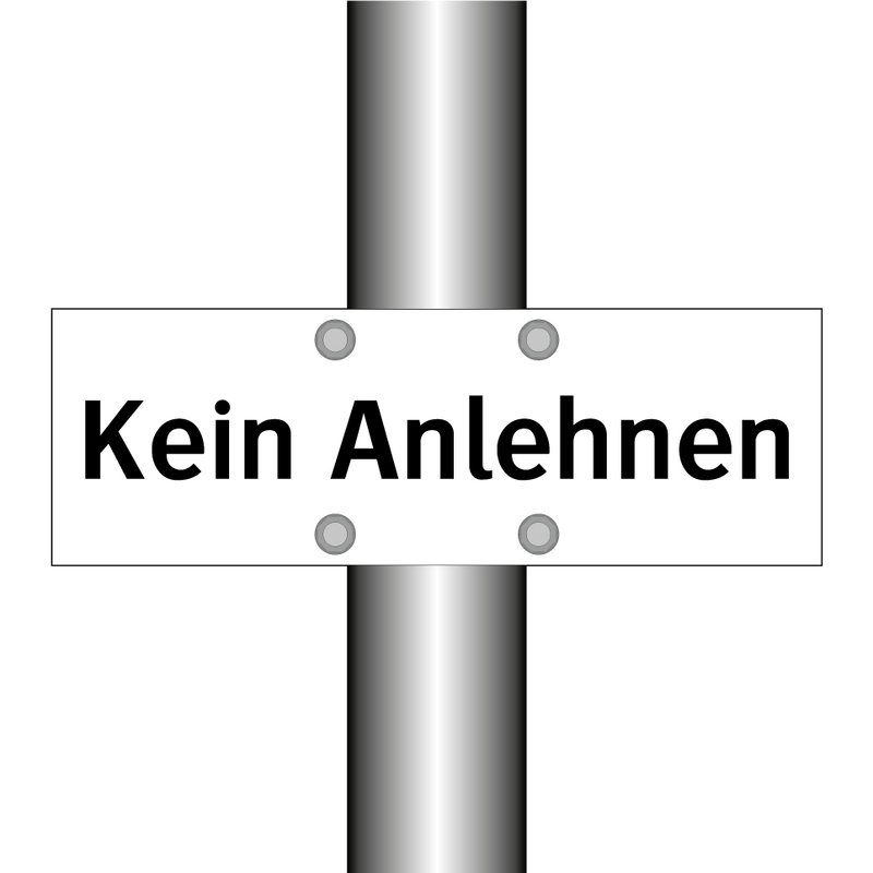 Kein Anlehnen