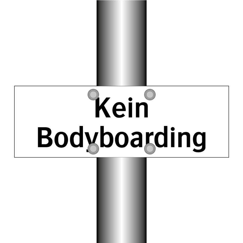 Kein Bodyboarding