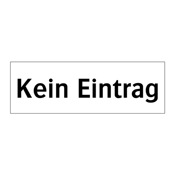 Kein Eintrag