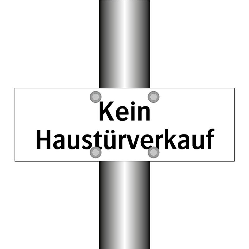 Kein Haustürverkauf