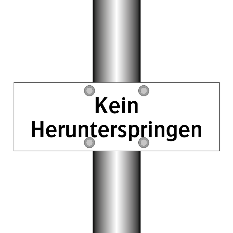 Kein Herunterspringen