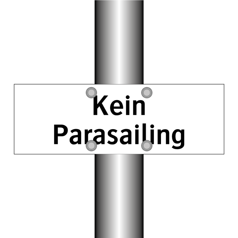 Kein Parasailing