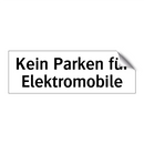 Kein Parken für Elektromobile