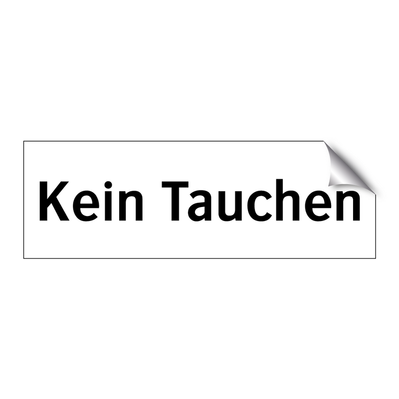 Kein Tauchen