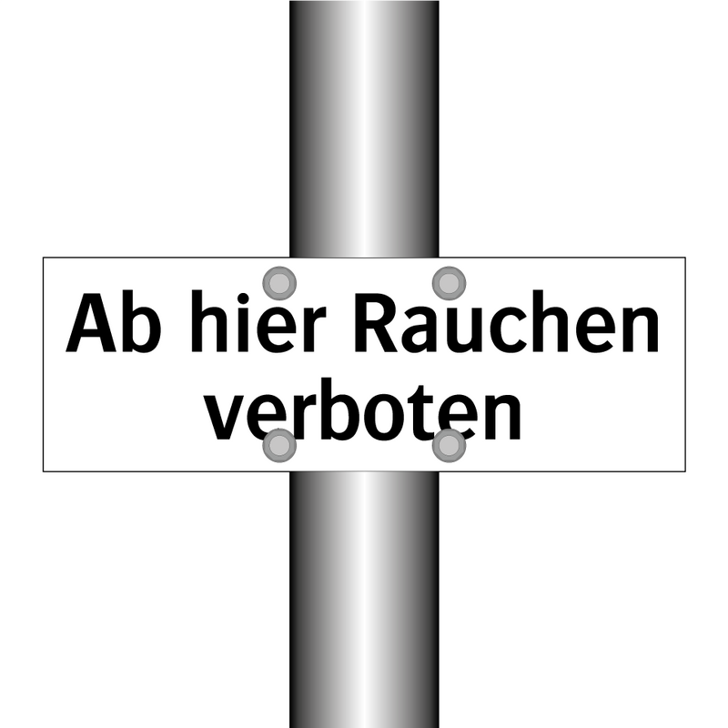 Ab hier Rauchen verboten