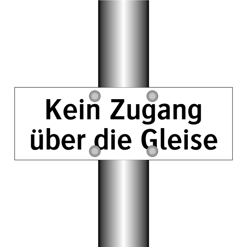 Kein Zugang über die Gleise