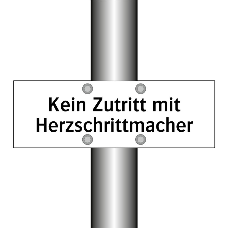 Kein Zutritt mit Herzschrittmacher