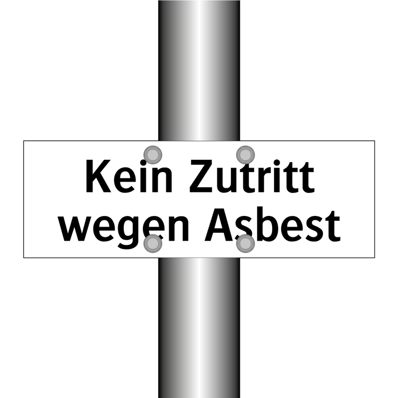 Kein Zutritt wegen Asbest