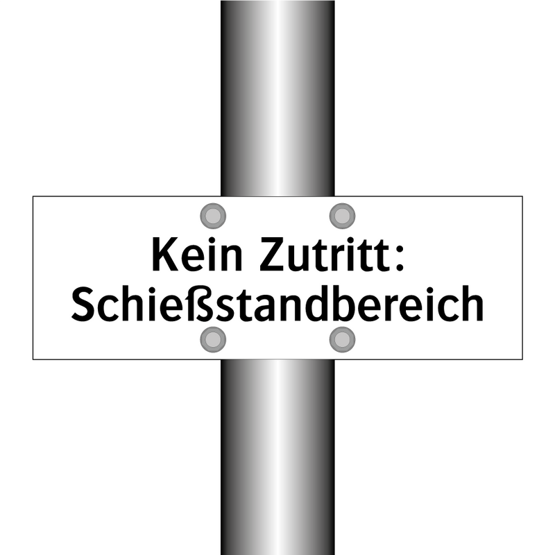 Kein Zutritt: Schießstandbereich