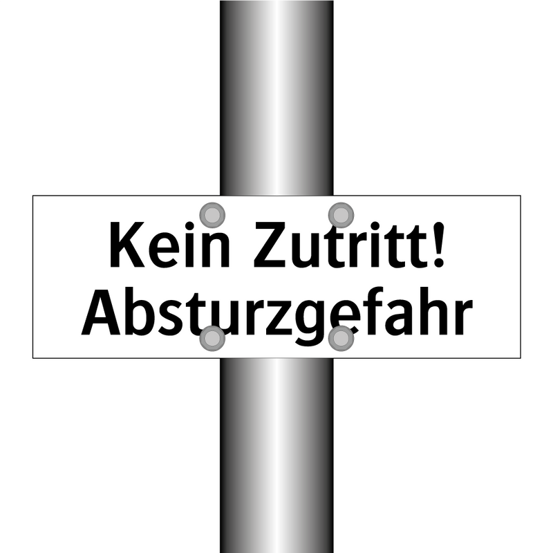 Kein Zutritt! Absturzgefahr