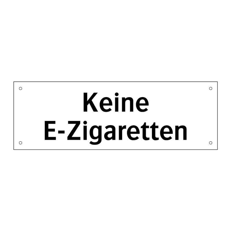 Keine E-Zigaretten