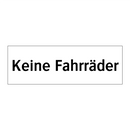 Keine Fahrräder