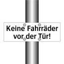 Keine Fahrräder vor der Tür!