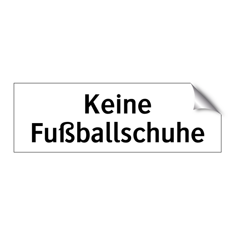 Keine Fußballschuhe