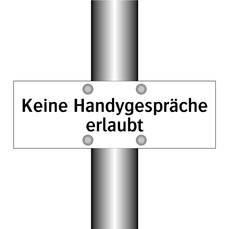 Keine Handygespräche erlaubt