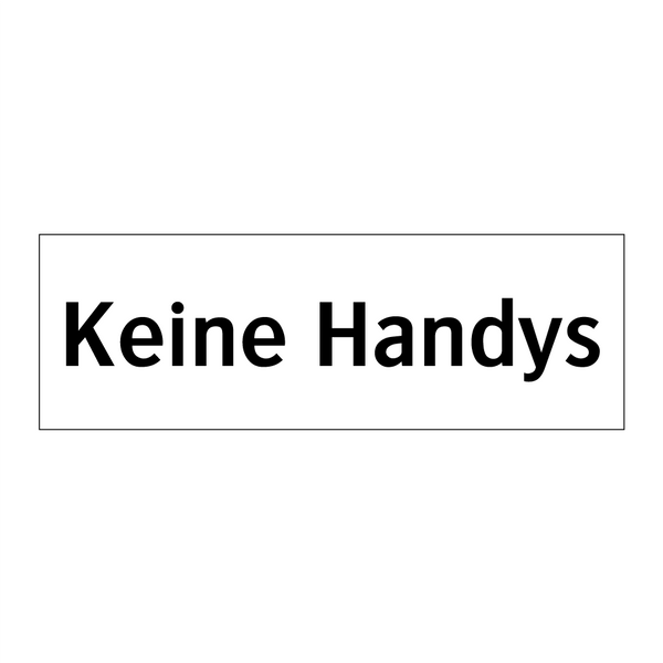 Keine Handys