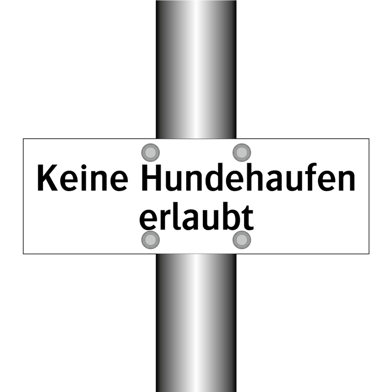 Keine Hundehaufen erlaubt