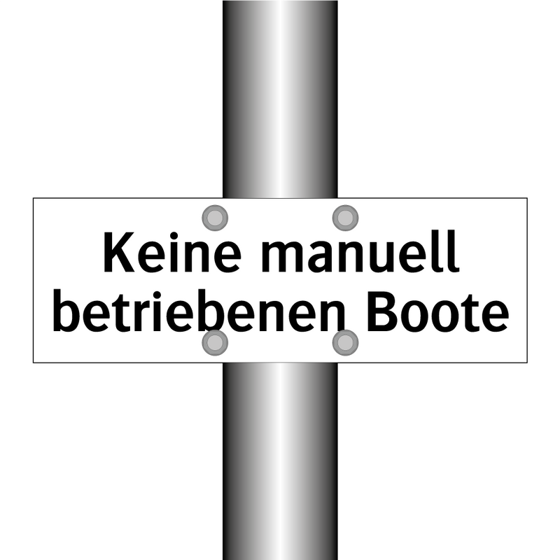 Keine manuell betriebenen Boote