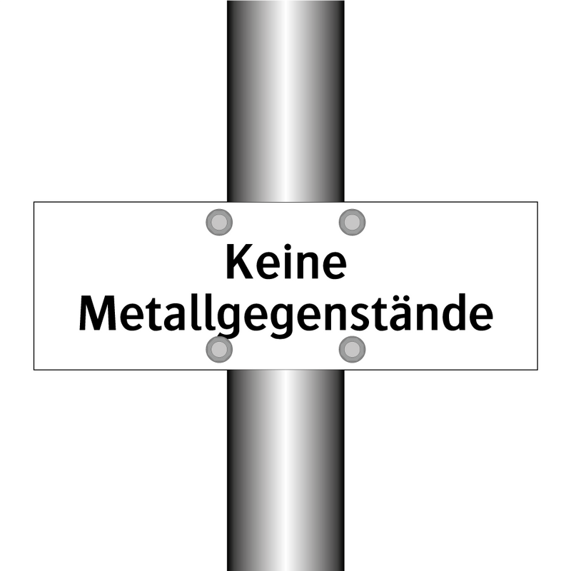 Keine Metallgegenstände